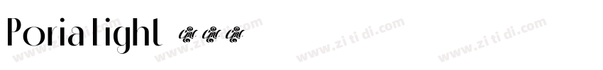 Poria Light字体转换